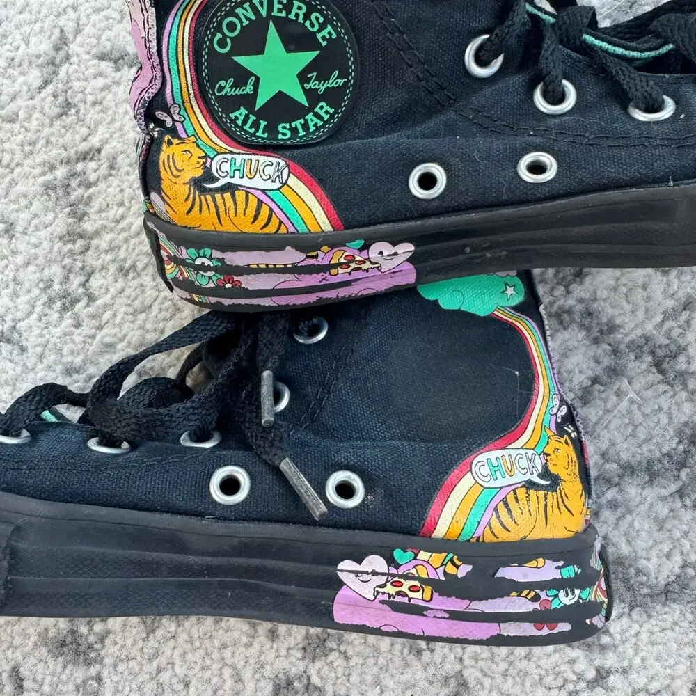 Converse All Star Chuck Taylor Psychedelic High Top Sneakers Size 13C
